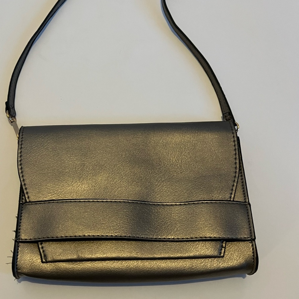 Steel grey metallic Summer & Rose crossbody bag